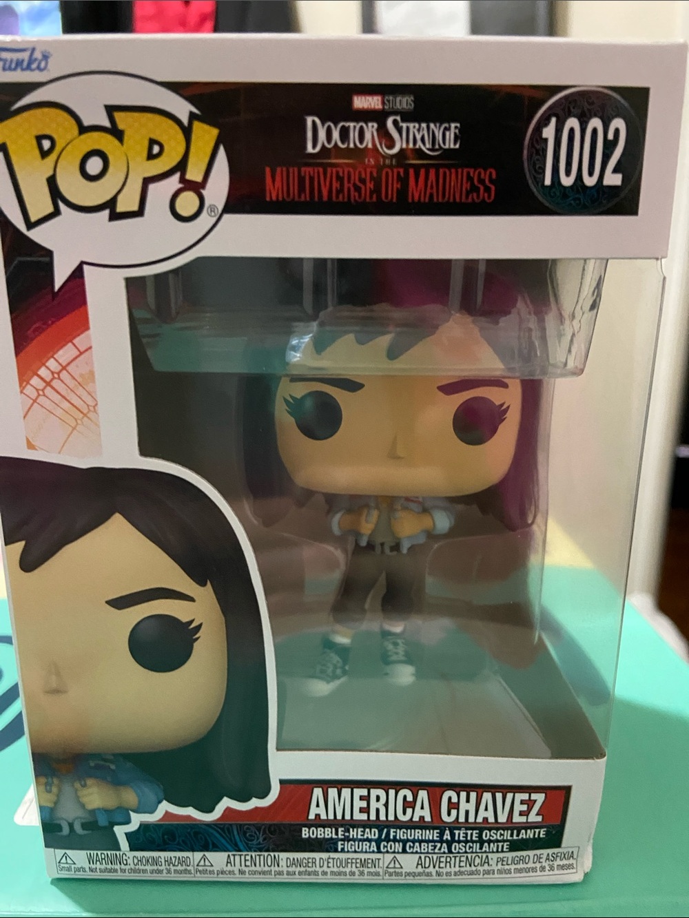 Funko America Chavez Pop! Figure - Purple, Teal, Yellow